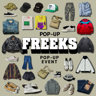 期間限定ショップ「古着屋FREEKS」OPEN！