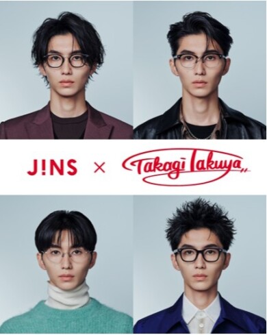 タイトル：メガネとヘアで印象革命！「JINS×TAKAGI TAKUYA」登場！