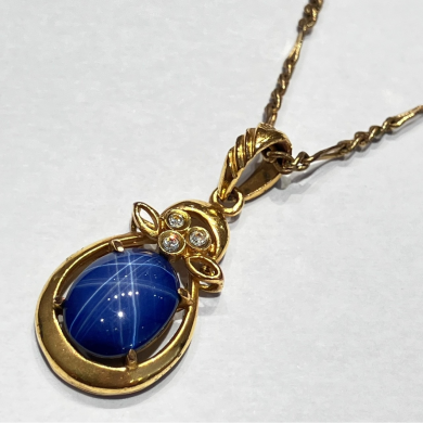 K18 金 スター サファイア  ネックレス!!お買取り致しました!!!