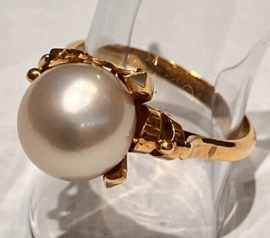 K18 金 ホワイトパール リング!!お買取り致しました!!!