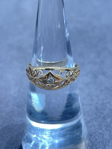 18金ダイヤモンドリングをお買取り致しました♪