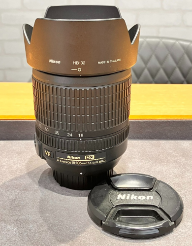 Nikon ニコン AF-S DX NIKKOR 18-105mm f3.5-5.6G ED VR レンズ をお買取りいたしました♪