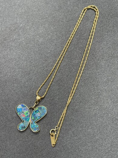 18金ボルダーオパールのネックレスをお買取り致しました♪