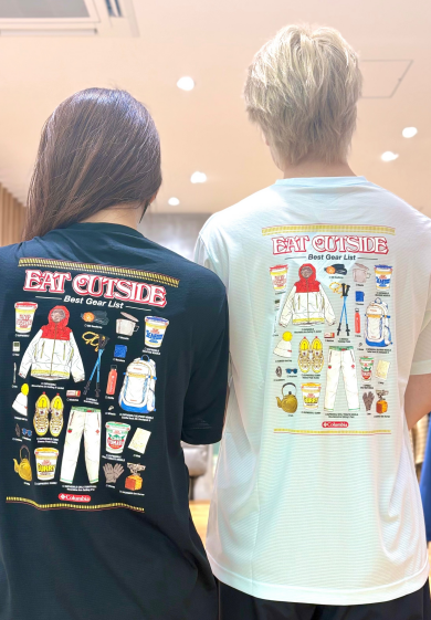 \\2年ぶりの登場！カップヌードル×columbiaコラボTシャツ//