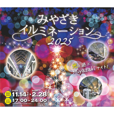 宮崎市まちなかイルミネーション開催！