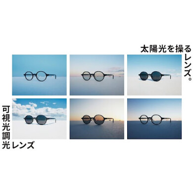 太陽光を操るレンズ。「可視光調光レンズ」