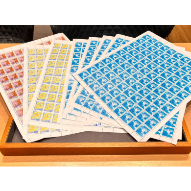 100枚綴り 切手シートをお買取りいたしました♪