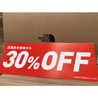 ノースフェイスのクリアランスが始まりました！